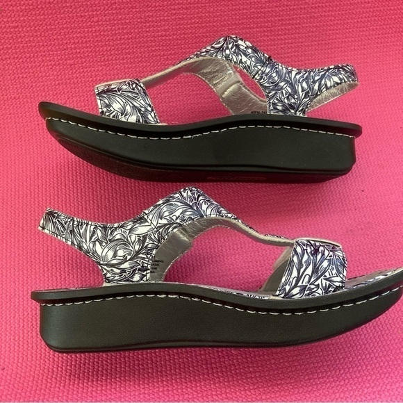 Alegria Kendra KEN-679 Sz 41 (10)Sandals Shoes Blue White Ankle Strap Comfort - Picture 4 of 8